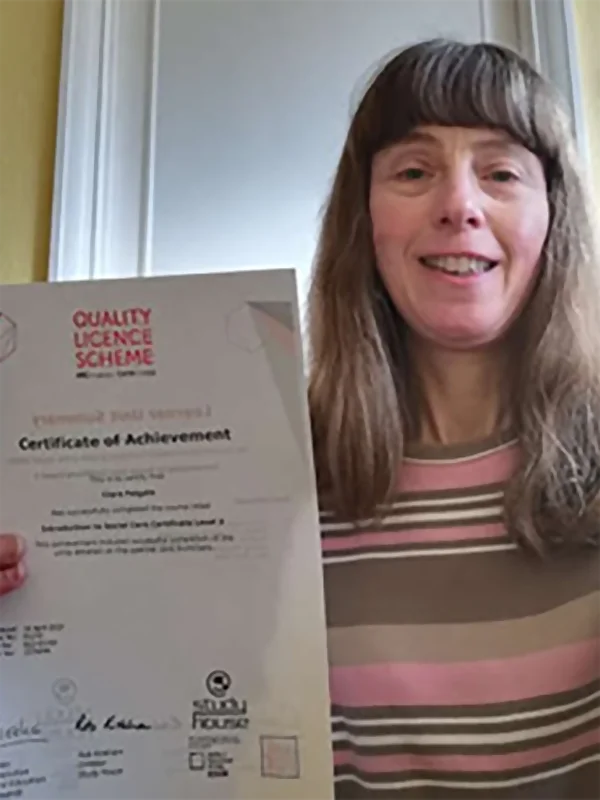 Picture of a recent Distance Learning Centre Graduate